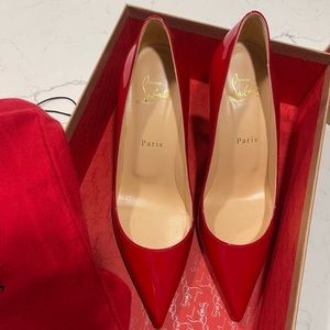 Christian loubutin red bottoms , Katy 85mm